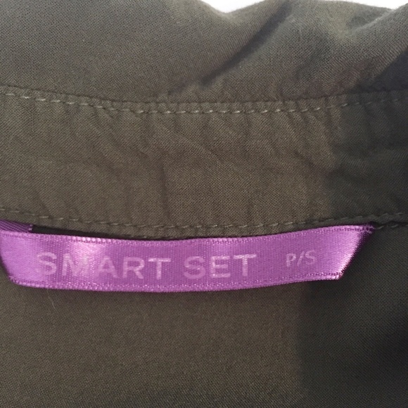 Smart Set Shirt Roll Tab Sleeves Sz Small - Picture 7 of 7